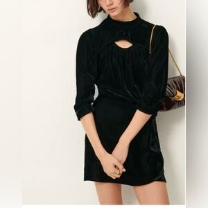 Elegant Black Velvet Dress